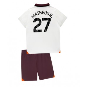 Maillot de foot Manchester City Matheus Nunes #27 Extérieur enfant 2023-24 Manches Courte (+ pantalon court)